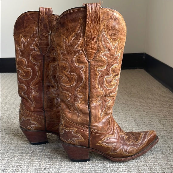 Corral Shoes - Brown Leather Cowboy Boots